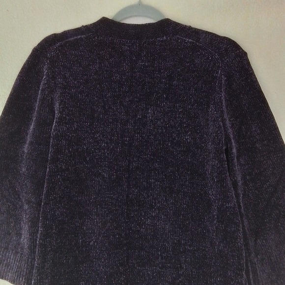 Ann Taylor Casual Chenille Sweater Size XS in‎ Purple - Picture 7 of 10
